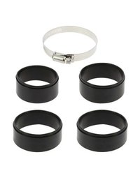 Filtru Sport Universal pentru Admisie Aer Auto Albastru 120x157x150mm cu Adaptoare - 3