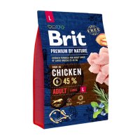 BRIT Premium By Nature Adult Large Breed, L, Pui, hrană uscată câini, 3kg - 2