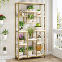 Biblioteca Dani din metal culoare auriu 182 cm - 1
