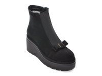 Ghete negre IMAGE 117K574 din piele intoarsa pentru femei - 1