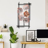 Tablou metalic Daiyu Multicolor 48x87x4 cm - 2