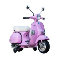 Scuter electric pentru copii Piaggio PX150, 70W, 12V, Premium, roti moi, scaun confortabil, roz - 1