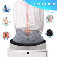 Perna Ortopedica Sezut, Spuma cu Memorie, Birou/Masina, Antialunecare, Coccis, Dureri Lombare, Sciatica, Hemoroizi - 6
