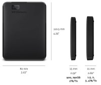 Discul Duro Extern WD Elements Portable, 4TB, Negru, USB 3.0 - 5
