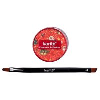 Gel pentru sprancene cu pensula, Karite, Editia de Craciun, Negru - 3