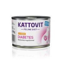 KATTOVIT Diabetes cu pui, hrana umeda veterinara pentru pisici, in aspic, conserva 185 g - 2