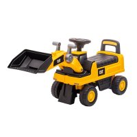 BabyTrold Excavator Ride-On pentru Copii, Sunete si Claxon, Licenta CAT, Depozitare, 12 luni+, 54x30x35 cm, Galben - 1