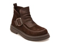 Ghete maro GRYXX 4212710 din piele intoarsa pentru femei - 1