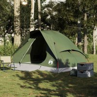 Cort de Camping Cupola pentru 4 Persoane Verde Masliniu, Impermeabil si Usor de Montat - 3