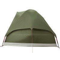 Cort de Camping Cupola pentru 4 Persoane Verde Masliniu, Impermeabil si Usor de Montat - 9