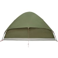 Cort de Camping Cupola pentru 4 Persoane Verde Masliniu, Impermeabil si Usor de Montat - 10