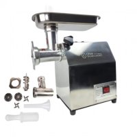 Masina de tocat carne electrica CRAFT-TEC MK-12 MX710, 4000W, 250 kg/h, site 5 si 8 mm, palnie pentru carnati din inox - 1
