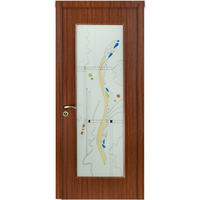 Usa de interior Fashion FSH 111 cu geam din lemn Teak - 2