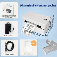 Imprimanta termica portabila e-Wantay® High Quality, Bluetooth & USB, Compatibilitate universala, etichete & AWB-uri - 12