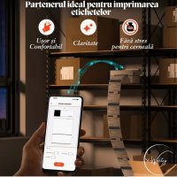 Imprimanta termica portabila e-Wantay® High Quality, Bluetooth & USB, Compatibilitate universala, etichete & AWB-uri - 4