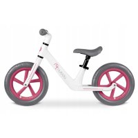 Bicicleta fara pedale pentru copii 87x39x54 cm, roti EVA, Light Flee Nukido Roz-Alb - 1