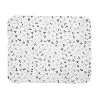 Paturica moale cu jucarie din plus Nappy Elefant Grey 90 x 75 cm 0 luni+ - 3