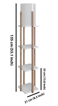 Lampadar Nora - Alb - 3
