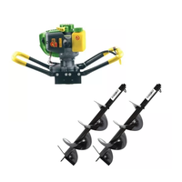 Set Motoburghiu Pamant - PARTNERPRO PPE1500, Putere 2.0 CP + 2 x burghie 100, 200mm - 1