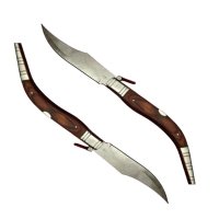 Set doua bricege de vanatoare cricket, lama otel inoxidabil, maro, 38 cm - 7