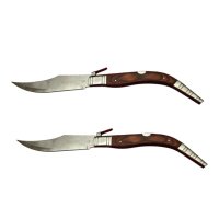 Set doua bricege de vanatoare cricket, lama otel inoxidabil, maro, 38 cm - 5