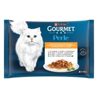 GOURMET Perle Curcan, Rață, Miel, Ton, plic hrană umedă pisici, (în sos), multipack, 85g x 4buc - 2