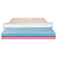 Saltea Ortopedica pentru Copii 160x190 - Latex, Cocos, Husa Bumbac Econatura - 1