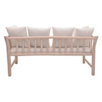 Canapea cu 2 locuri pentru gradina de gradina Dranjere Boho Pako World Natural 167x80x71 cm - 3