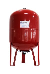 Vas de expansiune termic Fornello 80L, vertical, rosu, cu picioare, membrana EPDM - 1