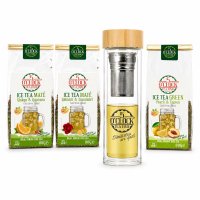 Zen Energy Ice Tea Kit - Sticla ZenBrew cu 2 ceaiuri Mate și Ceai Verde - 1