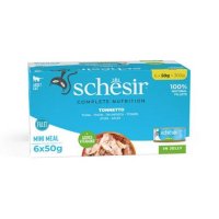 Hrana umeda pisici, Schesir, Ton in Jeleu, 6x50 g - 1