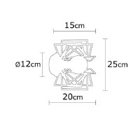 Aplica Nemrut - N-953 Negru - 4