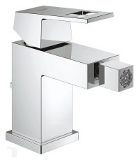 Baterie bideu  Grohe Eurocube,crom,furtune flexibile-23138000 - 1