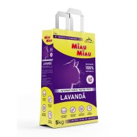 MIAU MIAU, Lavanda, așternut igienic pisici, granule, bentonită, aglomerant, neutralizare mirosuri, 5kg - 2