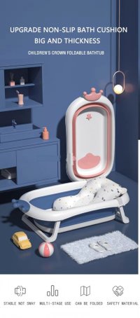 Cadita Little Mom King Pink pentru bebelusi cu pernuta reductor si senzor de temperatura - 3