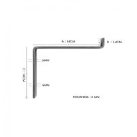 Raft de Perete LAM004 Negru-Walnut - 8