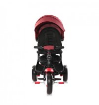 Tricicleta pentru copii Lorelli Jaguar Red  Black Luxe 4 in 1  multifunctionala, cu maner cu control parental, scaun rotativ, 2 tipuri de suport pentru picioare si spatar inalt reglabil pe 2 pozitii - 2