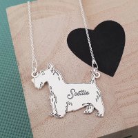 Lantisor cu pandantiv Scottish Terrier din Argint 925 - 1
