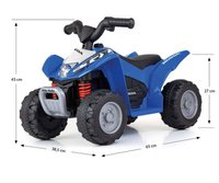 Atv electric pentru copii Honda Blue 30W 18-36 luni cu licenta, sunete si lumini - 4