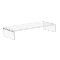 Suport transparent pentru monitor HOMCOM 53x19x9cm | Aosom Romania - 1