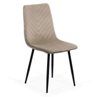 Scaun elegant din catifea BUC 208 bej pentru living - 1