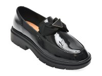 Mocasini Flavia Passini negri WC50002 din piele naturala lacuita - 1