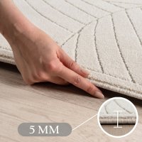 Covor Dreptunghiular NOVA V3 Crem 160x230 cm - Stil Modern si Natural - 4