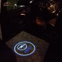 Set 2 Bucati Emblema Logo LED Portiera dedicata Marca Auto OPEL - 2