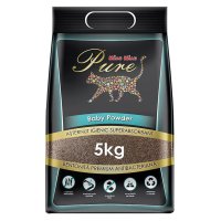 MIAU MIAU Pure Talc, asternut igienic pentru pisici, granule aglomerante din bentonita, fara praf, 5 kg - 1