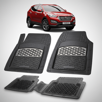 Covorase Hyundai Santa Fe 2012-2018 | Cauciuc Tavita | Silver - 8