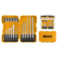 Set Burghie si Biti 22 Piese Ingco AKDL12201 pentru Sticla, Ceramica si Beton - 1