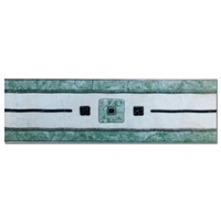 Brau decorativ ceramica Gandara Verde 8 x 25 pentru baie si bucatarie - 1