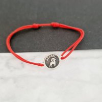 Bratara din Argint 925 pentru Berbec cu Snur Rosu Reglabil - 1