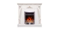 Semineu electric Napoli alb & Galileo silver, Art Flame, 1035x1100x300 mm, 2000W - 1